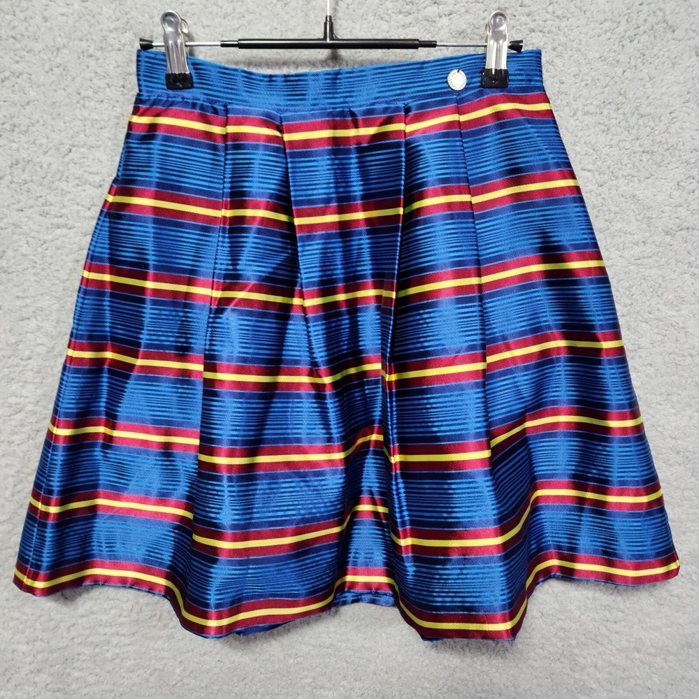 Parrot Italy‎ Girls Skirt Blue Maroon A-Line Style Size 10 NWT